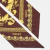 Ruban en twill de soie imprimé