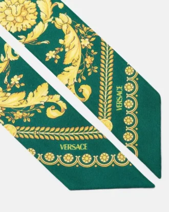 Ruban en twill de soie imprimé
