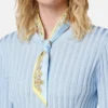 Ruban en twill de soie imprimé