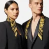Ruban en twill de soie imprimé