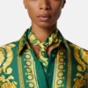 Ruban en twill de soie imprimé