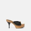 Sabots en cuir Opera Bow 110 mm