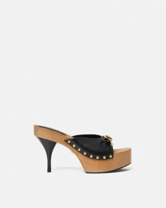 Sabots en cuir Opera Bow 110 mm