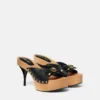 Sabots en cuir Opera Bow 110 mm