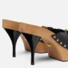 Sabots en cuir Opera Bow 110 mm