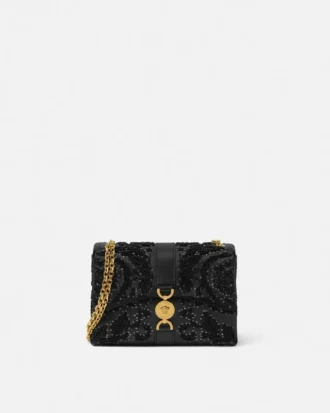 Sac à bandoulière Kleio en cuir nappa brodé