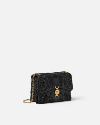 Sac à bandoulière Kleio en cuir nappa brodé