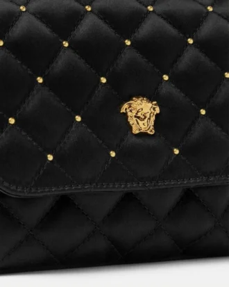 Sac à bandoulière matelassé en satin pour enfants Sac à bandoulière matelassé en satin pour enfants