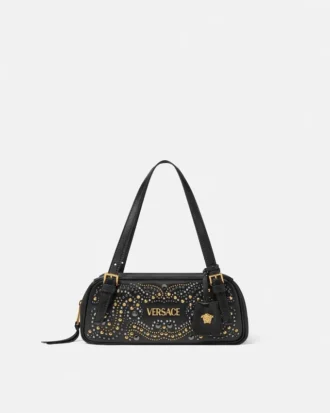 Sac bowling Versace Tag clouté