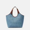 Sac fourre-tout en denim La Medusa