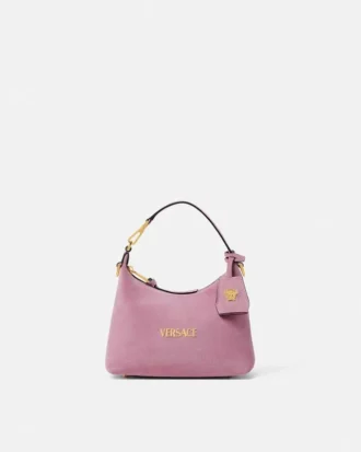 Sac hobo en daim Versace Tag