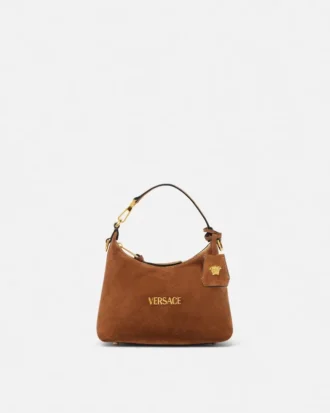 Sac hobo en daim Versace Tag