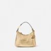 Sac hobo métallisé Versace Tag