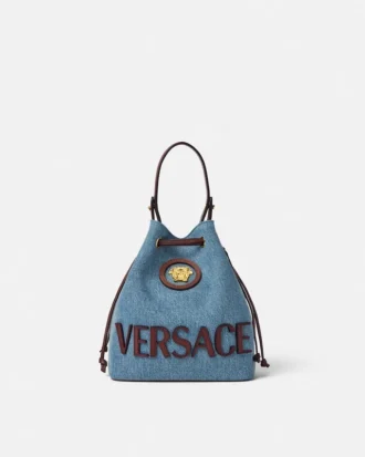 Sac seau en denim La Medusa