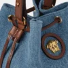 Sac seau en denim La Medusa