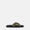 Sandales en cuir nappa jacquard Sandales en cuir nappa jacquard