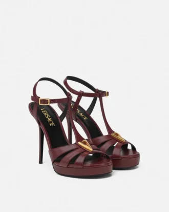 Sandales en cuir V 120 mm