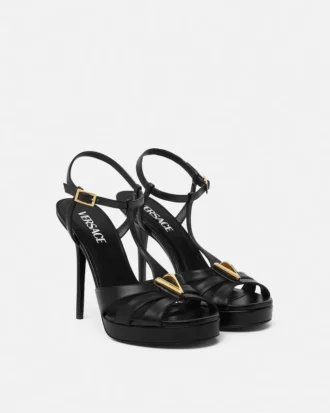 Sandales en cuir V 120 mm