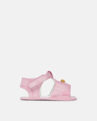 Sandales en satin imprimé pour bébé Sandales en satin imprimé pour bébé