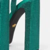 Sandales en satin ornées d&rsquo;un nœud Gianni Ribbon 140 mm