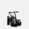 Sandales Gianni Ribbon effet croco 140 mm Sandales Gianni Ribbon effet croco 140 mm