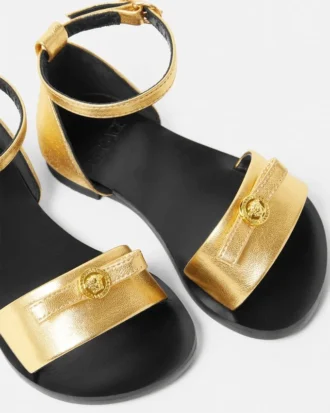 Sandales métalliques Gianni Ribbon pour enfants