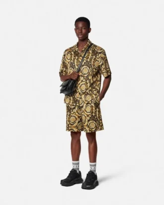 Short de survêtement en jacquard Barocco