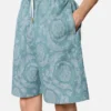 Short en denim chambray jacquard Barocco