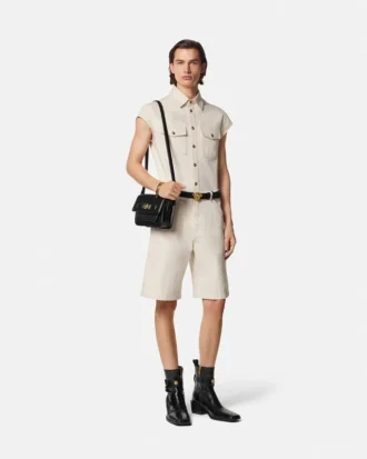 Short en denim Medusa Biggie Carpenter