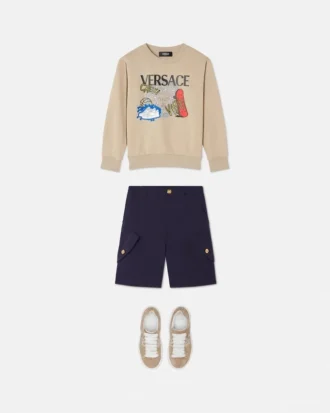 Short en popeline de coton pour enfant