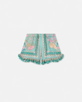 Short en soie à volants Underwater Barocco pour enfants