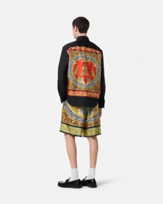 Short en soie Wild Cats
