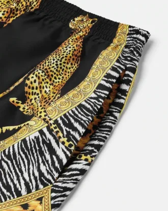 Short en soie Wild Cats