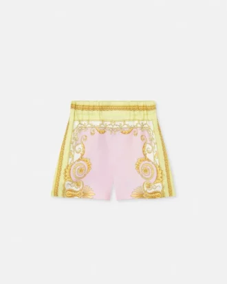 Short en twill de soie imprimé Short en twill de soie imprimé