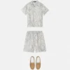 Chemise en twill de soie imprimée pour enfant