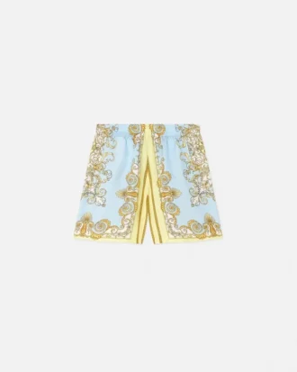 Short en twill de soie imprimé pour enfant