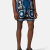 Short slim en twill de soie imprimé Short slim en twill de soie imprimé