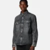Surchemise en denim imprimé foulard
