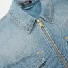 Surchemise en denim zippée