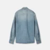 Surchemise en denim zippée