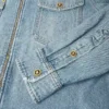 Surchemise en denim zippée