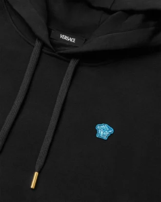 Sweat à capuche brodé Medusa
