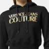 Sweat à capuche court avec logo