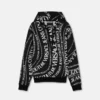 Sweat à capuche en jersey de coton imprimé