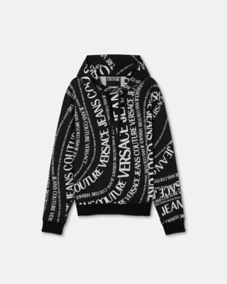 Sweat à capuche en jersey de coton imprimé