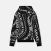 Sweat à capuche en jersey de coton imprimé