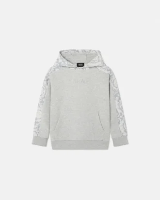 Sweat à capuche imprimé en jersey de coton pour enfant