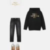 Sweat à capuche imprimé en jersey de coton pour enfant Sweat à capuche imprimé en jersey de coton pour enfant