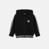 Sweat à capuche zippé en jersey de coton brodé pour enfant Sweat à capuche zippé en jersey de coton brodé pour enfant