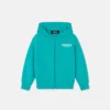 Sweat à capuche zippé en jersey de coton imprimé pour enfant Sweat à capuche zippé en jersey de coton imprimé pour enfant